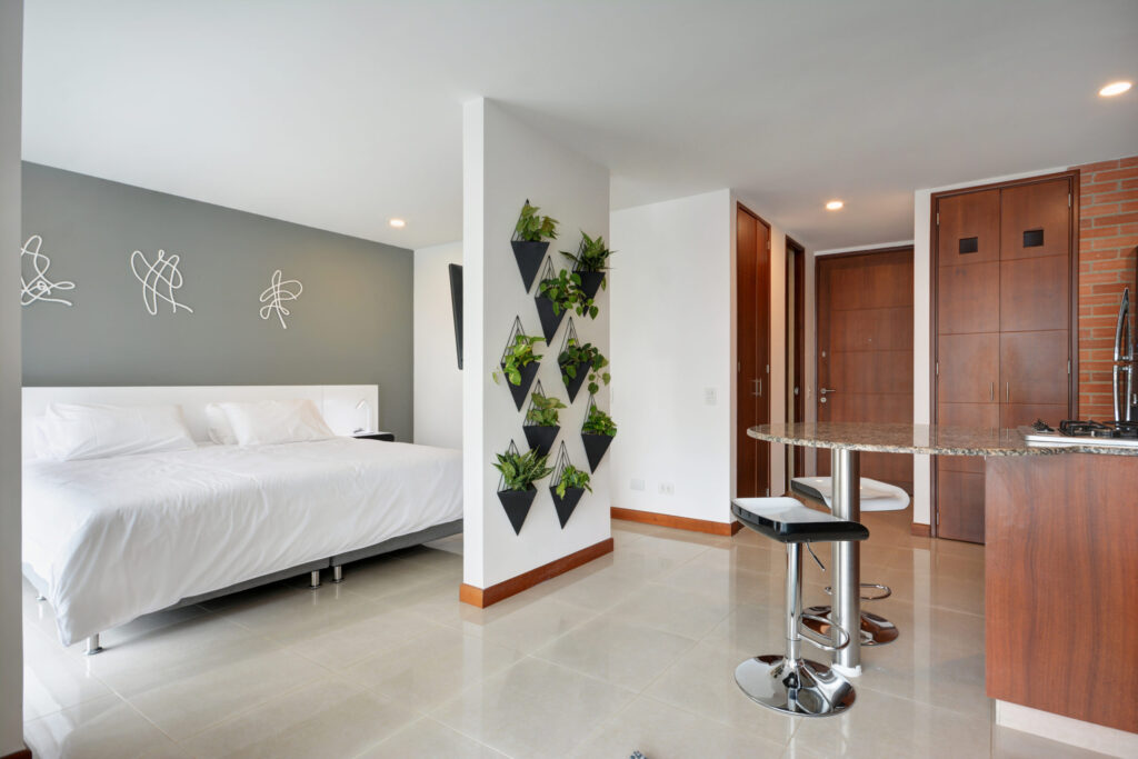 5. bedroom and kitchen