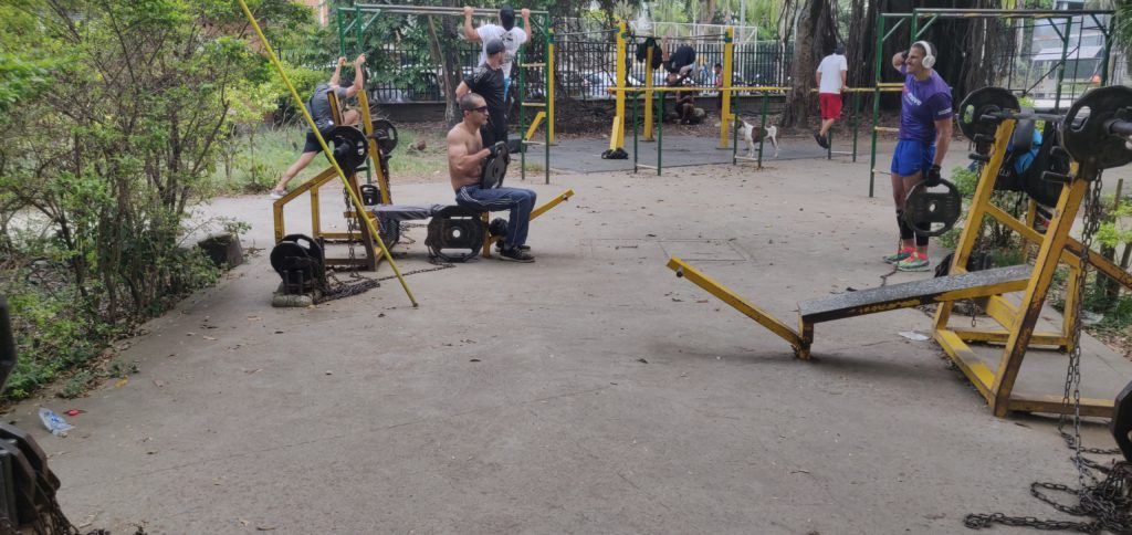 Medellins Outdoor Gyms