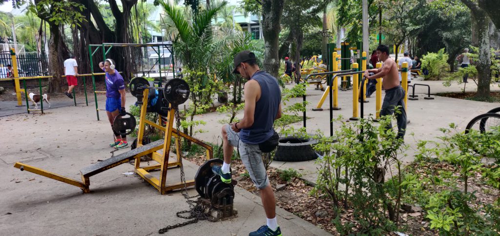 Medellins Outdoor Gyms
