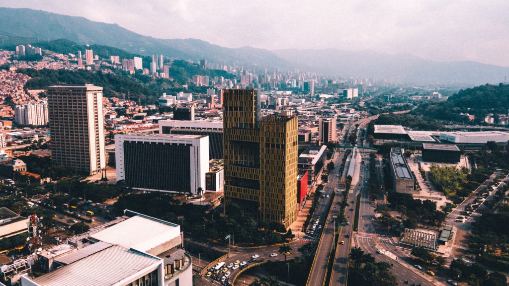 a view of Medellin city 
