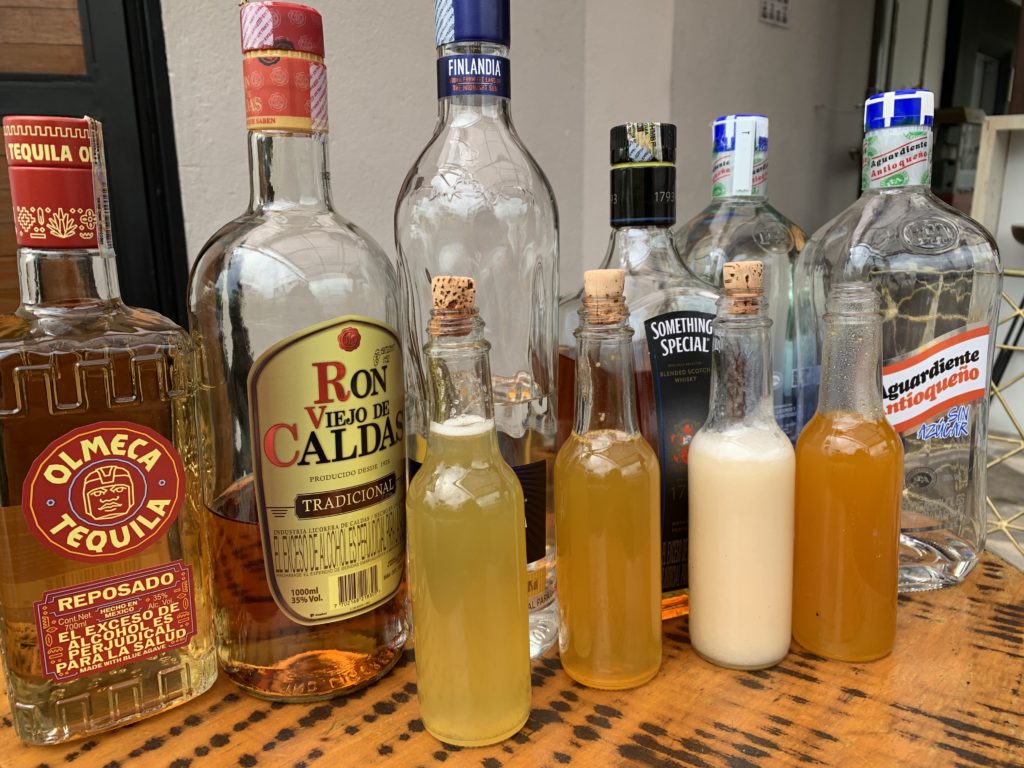 range of Colombian liquors